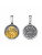 Подвеска бижутерия, покрытие - серебрение с оксидированием, выборочное золочение, без вставок