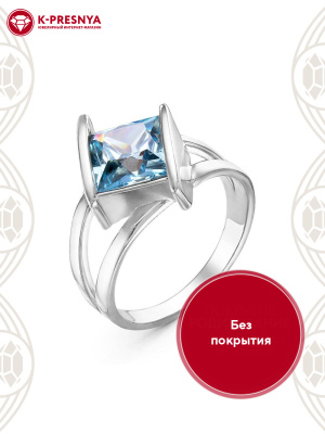 Кольцо серебро 925 пробы, без покрытия, вставка - фианит (недрагоценный камень)