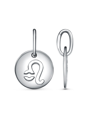 Подвеска "лев" бижутерия, покрытие - платинирование, без вставок