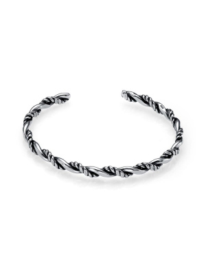 Браслет серебро 925 пробы, покрытие - оксидирование, без вставок