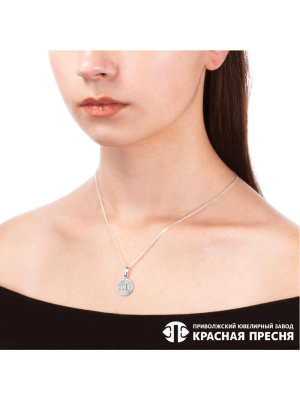 Подвеска серебро 925 пробы, покрытие - оксидирование, без вставок