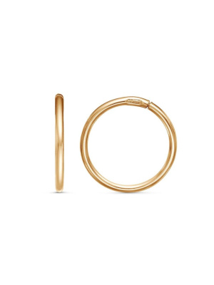 Серьги серебро 925 пробы, покрытие - золочение, без вставок