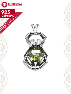 Подвеска серебро 925 пробы, покрытие - оксидирование