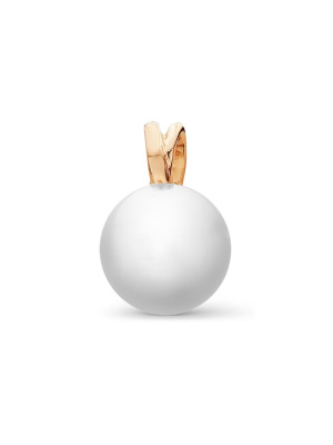 Подвеска серебро 925 пробы, покрытие - золочение, вставка - имитация жемчуга