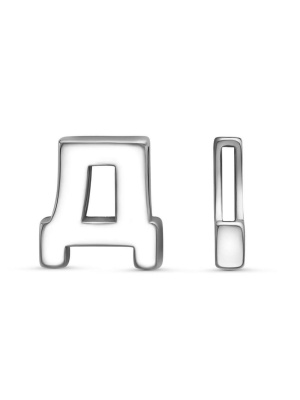 Подвеска серебро 925 пробы, покрытие - платинирование, без вставок