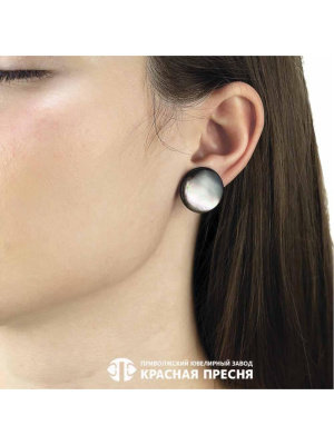 Серьги серебро 925 пробы, без покрытия, вставка - перламутр