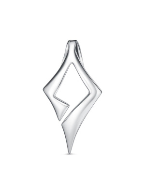 Подвеска бижутерия, покрытие - платинирование, без вставок