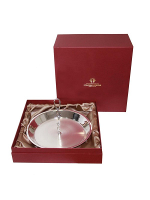 Фруктовница "византия" серебро 925 пробы, покрытие - оксидирование, без вставок