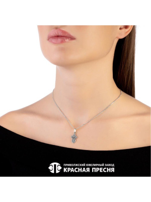 Подвеска серебро 925 пробы, покрытие - оксидирование, без вставок