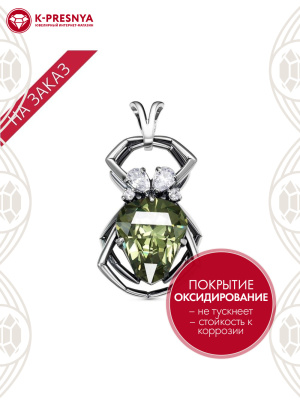 Подвеска серебро 925 пробы, покрытие - оксидирование