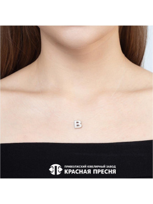 Подвеска серебро 925 пробы, покрытие - платинирование, без вставок