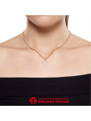 Подвеска серебро 925 пробы, покрытие - золочение, без вставок