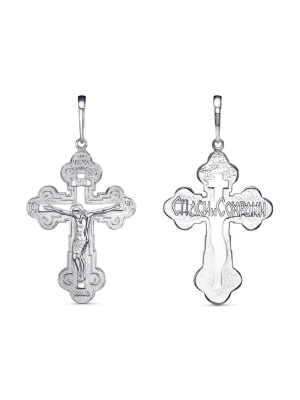 Подвеска серебро 925 пробы, покрытие - родирование, без вставок