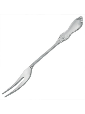Вилка для лайма "вензель" серебро 925 пробы, без покрытия, без вставок