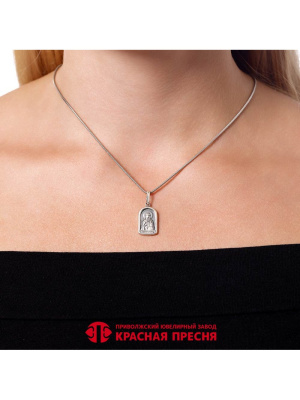 Подвеска "святая княгиня ольга" серебро 925 пробы, покрытие - оксидирование, без вставок