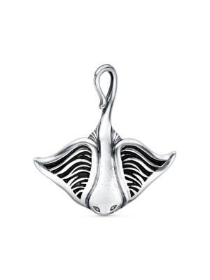 Подвеска бижутерия, покрытие - серебрение с оксидированием, отделка - эмаль, без вставок