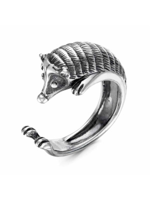 Кольцо бижутерия, покрытие - серебрение с оксидированием, без вставок