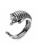 Кольцо бижутерия, покрытие - серебрение с оксидированием, без вставок