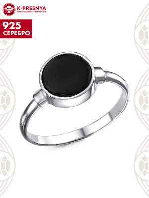 Кольцо серебро 925 пробы, покрытие - платинирование, вставка - стекло ювелирное собственной огранки