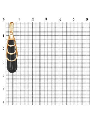 Подвеска бижутерия, покрытие - золочение, вставка - имитация жемчуга