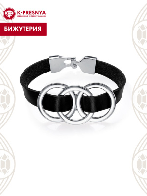 Браслет бижутерия, покрытие - платинирование, без вставок