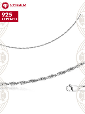 Браслет серебро 925 пробы, покрытие - родирование, без вставок