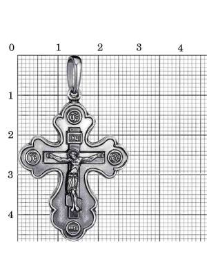 Подвеска бижутерия, покрытие - серебрение с оксидированием, без вставок