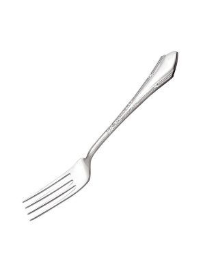 Вилка столовая "элегант" серебро 925 пробы, без покрытия, без вставок