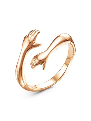 Кольцо бижутерия, покрытие - золочение, без вставок