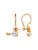Серьги серебро 925 пробы, покрытие - золочение, отделка - эмаль, вставка - фианит (недрагоценный камень) Серьги серебро 925 пробы, покрытие - золочение, отделка - эмаль, вставка - фианит (недрагоценный камень)