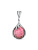 Подвеска бижутерия, покрытие - платинирование, вставка - родонит