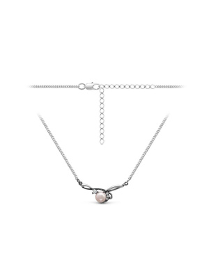 Колье бижутерия, покрытие - серебрение с оксидированием