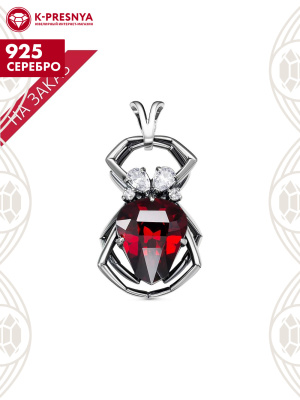 Подвеска серебро 925 пробы, покрытие - оксидирование