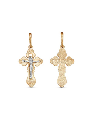 Подвеска серебро 925 пробы, покрытие - золочение, выборочное родирование, без вставок