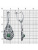 Серьги бижутерия, покрытие - серебрение с оксидированием, вставка - искусственный агат зелёный
