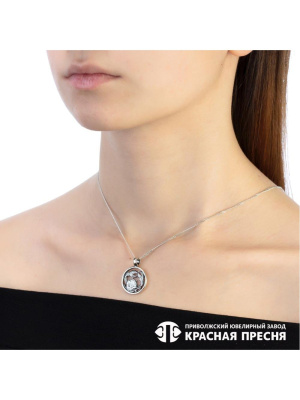 Подвеска "рак" серебро 925 пробы, покрытие - оксидирование, без вставок