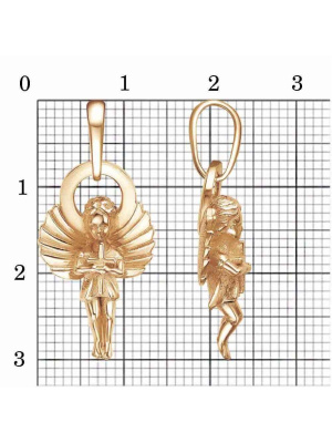 Подвеска бижутерия, покрытие - золочение, без вставок