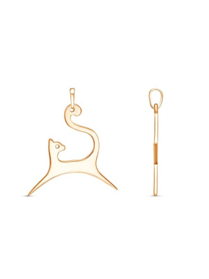 Подвеска бижутерия, покрытие - золочение, без вставок