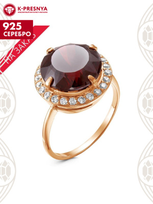 Кольцо серебро 925 пробы, покрытие - золочение