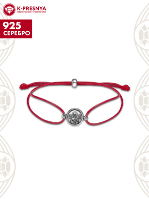 Браслет "матрона московская" серебро 925 пробы, покрытие - оксидирование, без вставок