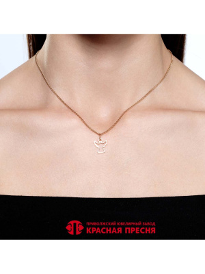 Подвеска бижутерия, покрытие - золочение, без вставок