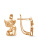 Серьги бижутерия, покрытие - золочение, без вставок