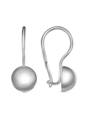 Серьги бижутерия, покрытие - серебрение, без вставок