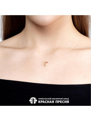 Подвеска серебро 925 пробы, покрытие - золочение, без вставок