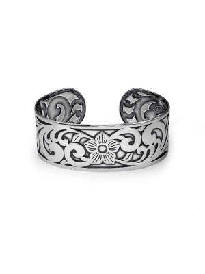 Браслет бижутерия, покрытие - серебрение с оксидированием, без вставок