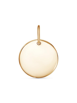 Подвеска серебро 925 пробы, покрытие - золочение, без вставок