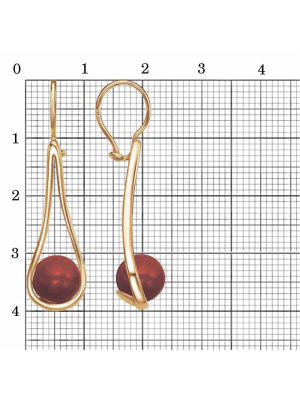 Серьги бижутерия, покрытие - золочение, вставка - имитация жемчуга