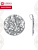 Подвеска бижутерия, покрытие - серебрение с оксидированием, вставка - фианит (недрагоценный камень)