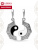 Подвеска бижутерия, покрытие - серебрение с оксидированием, отделка - эмаль, без вставок