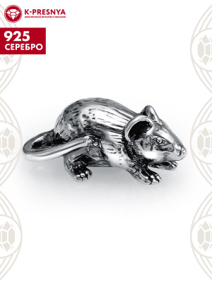 Сувенир серебро 925 пробы, покрытие - оксидирование, без вставок